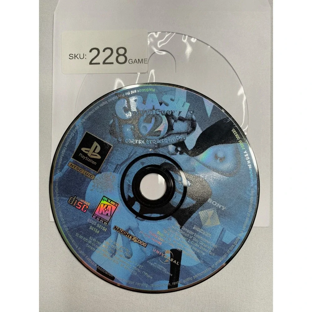 Crash Bandicoot 2 Cortex Strikes Back Sony PlayStation 1 PS1 Game Disc Only NTSC